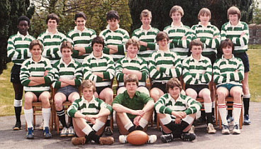 The Quantock School rugby team